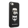 Karl Lagerfeld KLHCI8SAKICKCBK iPhone7/8 / SE 2020 / SE 2022 czarny/black hardcase Saffiano Karl&Choupette Head